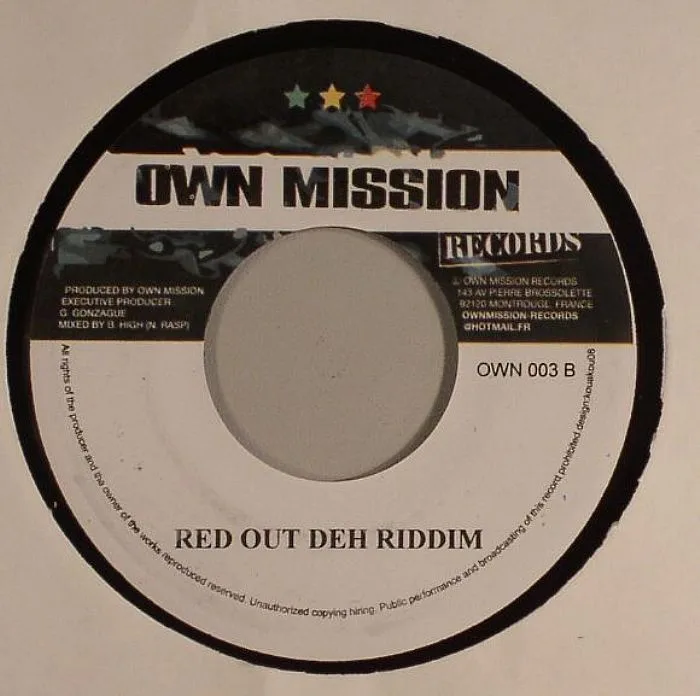 Обратная сторона обложки — Mykal ROSE — Love It Up (Red Out Deh Riddim)