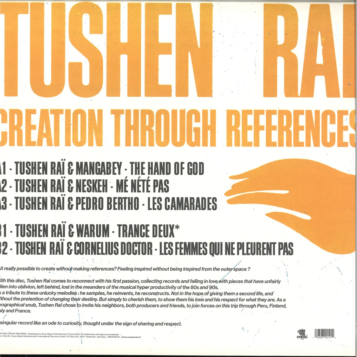 Обратная сторона обложки — Tushen Raï — Creation Through References