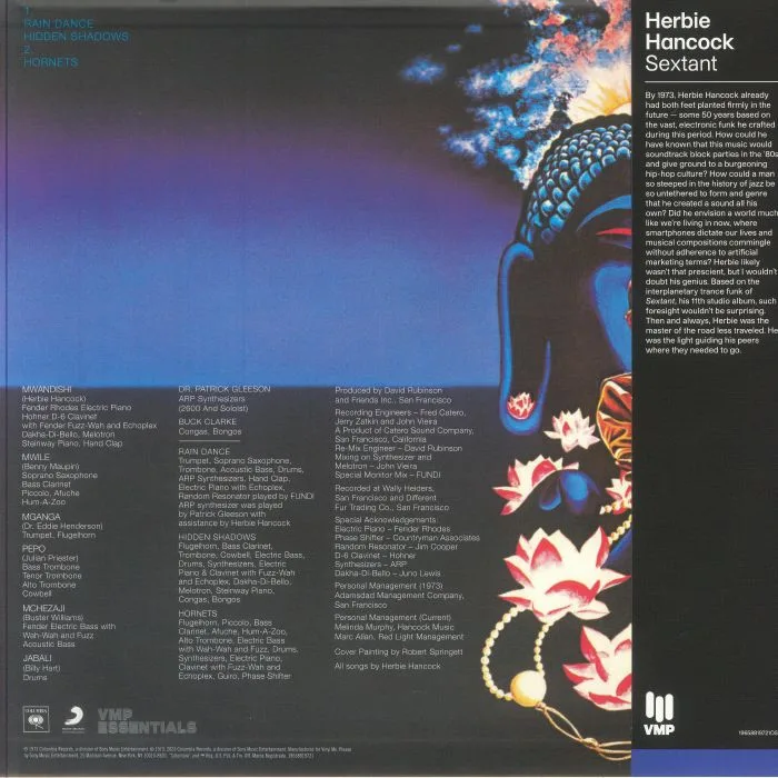Обратная сторона обложки — Herbie HANCOCK — Sextant (50th Anniversary Edition)
