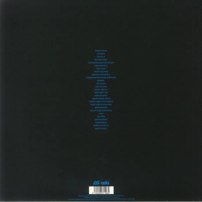 Обратная сторона обложки — DAFT PUNK — Alive 2007 (reissue)