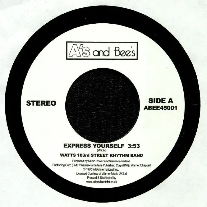 Front cover — WATTS 103RD ST RHYTHM BAND / THE METERS — Express Yourself
