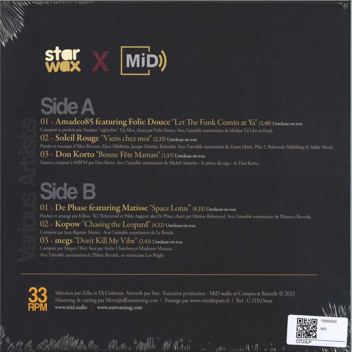 Обратная сторона обложки — Various — Star Wax X Mid Vol 7