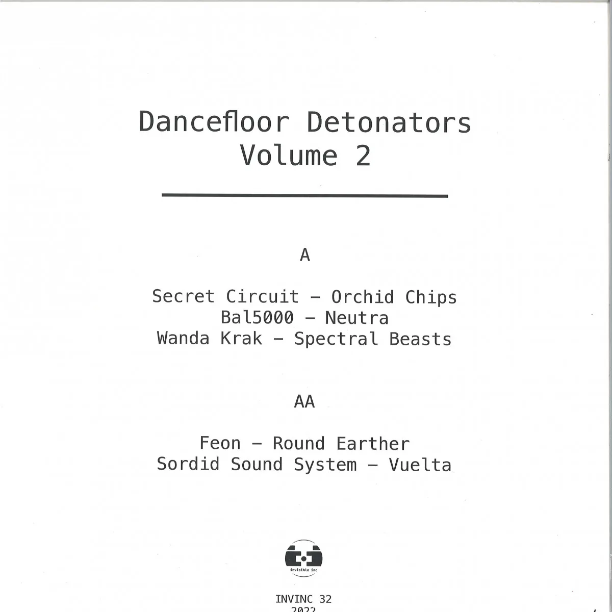 Back cover — Various — Dancefloor Detonators Vol. 2