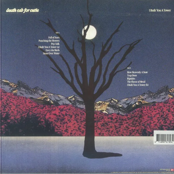 Back cover — DEATH CAB FOR CUTIE — I Built You A Tower