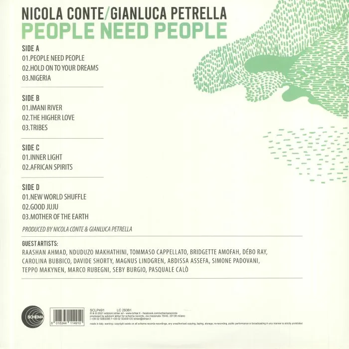 Обратная сторона обложки — Nicola CONTE / GIANLUCA PETRELLA — People Need People