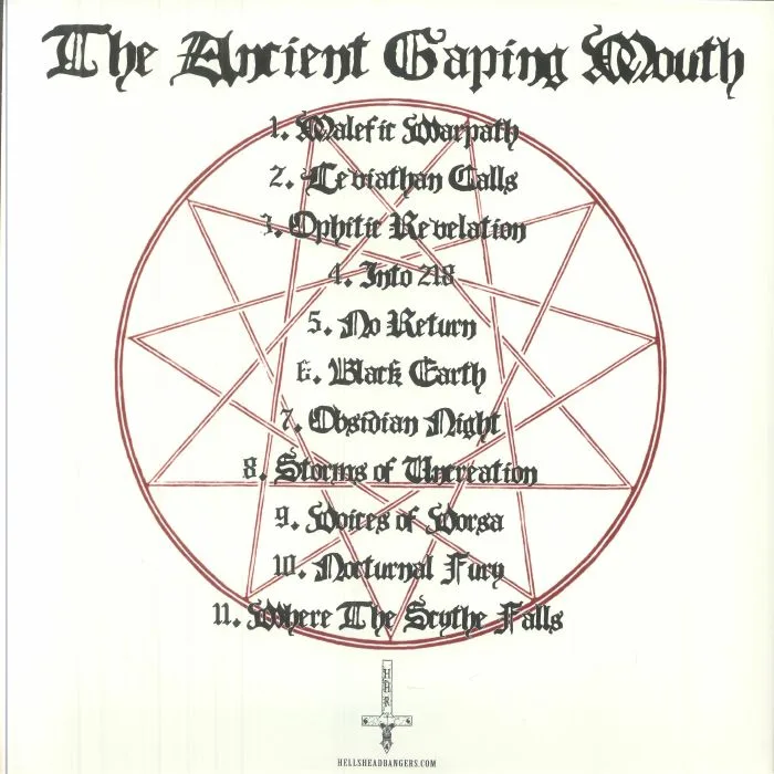 Back cover — HEXELLA — The Ancient Gaping Mouth