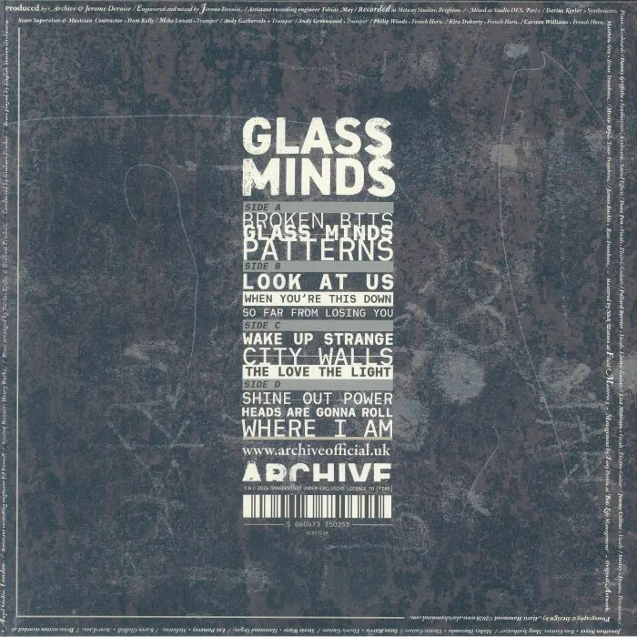 Обратная сторона обложки — ARCHIVE — Glass Minds (B-STOCK)