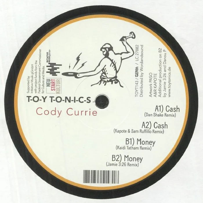 Обратная сторона обложки — Cody CURRIE — Cash / Money (remixes)