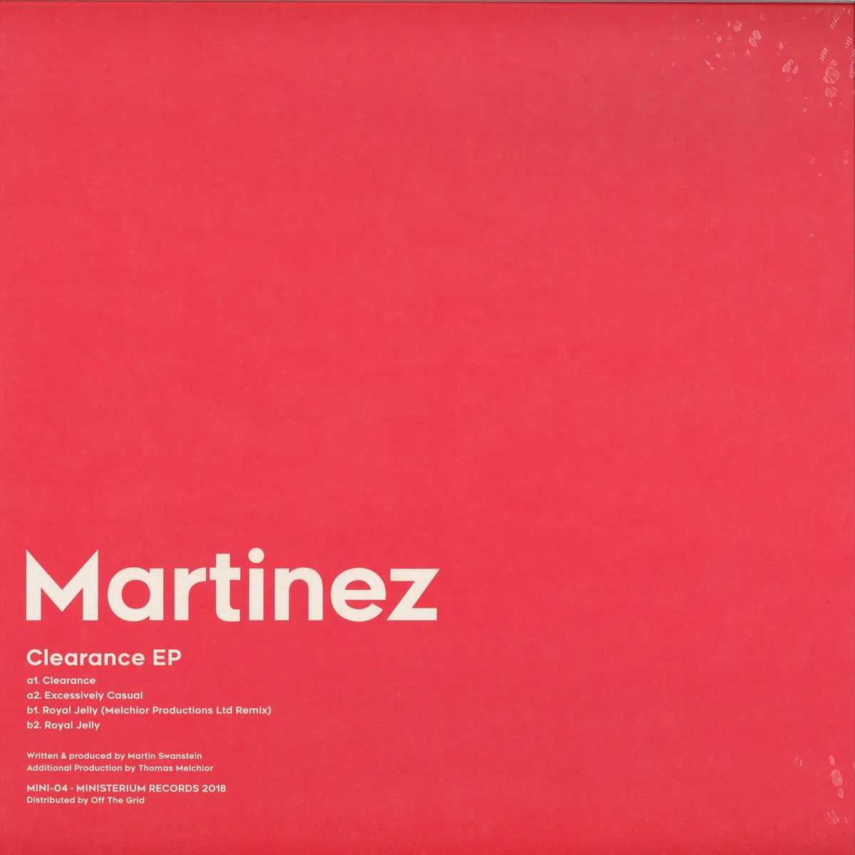 Front cover — Martinez — Clearance EP