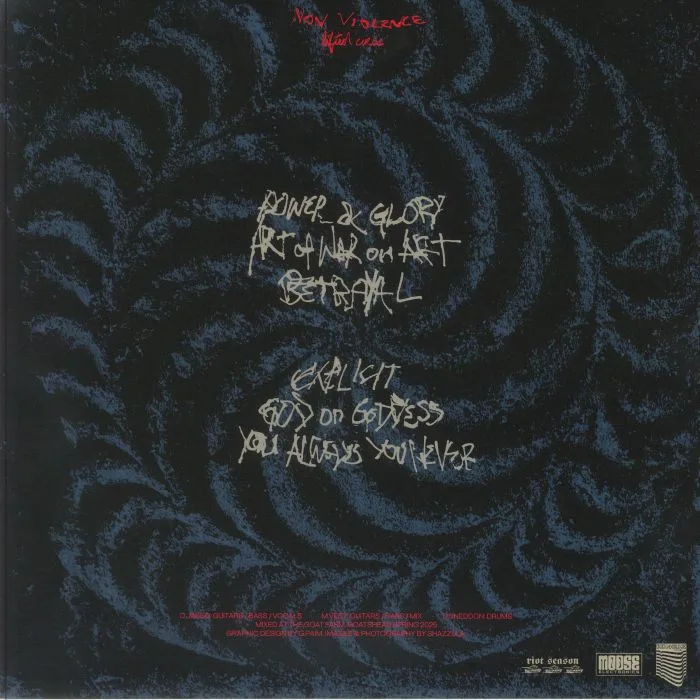 Back cover — NON VIOLENCE — Lifted Curse