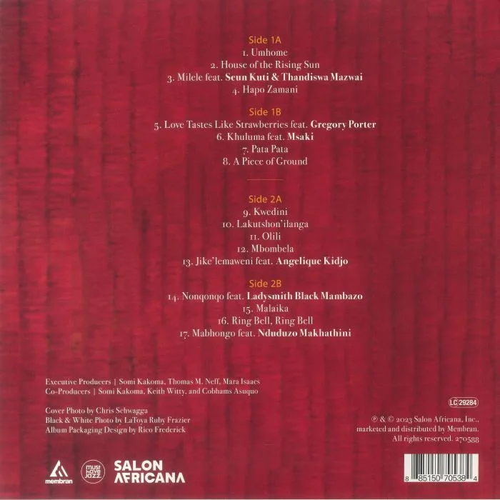 Back cover — SOMI — Zenzile: The Reimagination Of Miriam Makeba