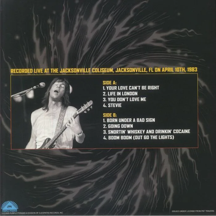 Обратная сторона обложки — Pat TRAVERS — Going Down To Jacksonville 1983
