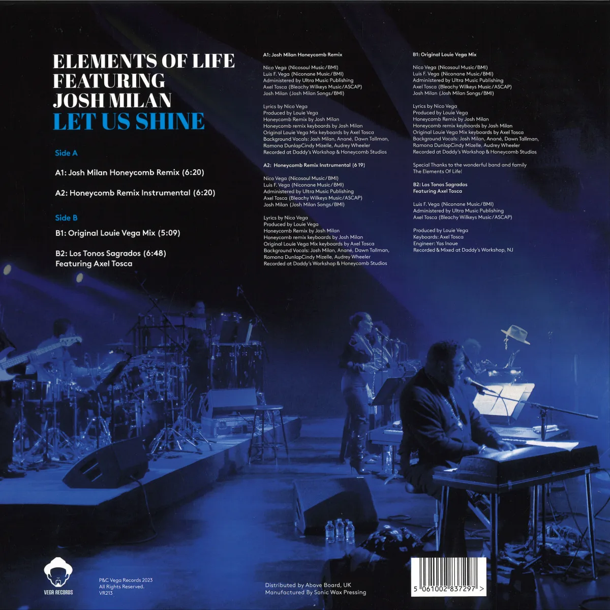 Обратная сторона обложки — Elements Of Lifefeat.Josh Milan — Let Us Shine