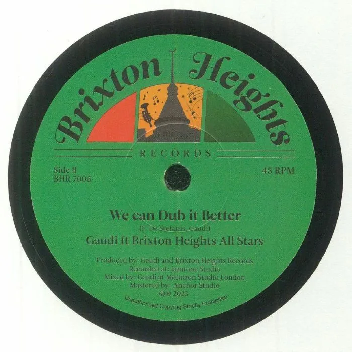 Обратная сторона обложки — JAH RUEBEN MYSTIC / GAUDI — We Can Do It Better