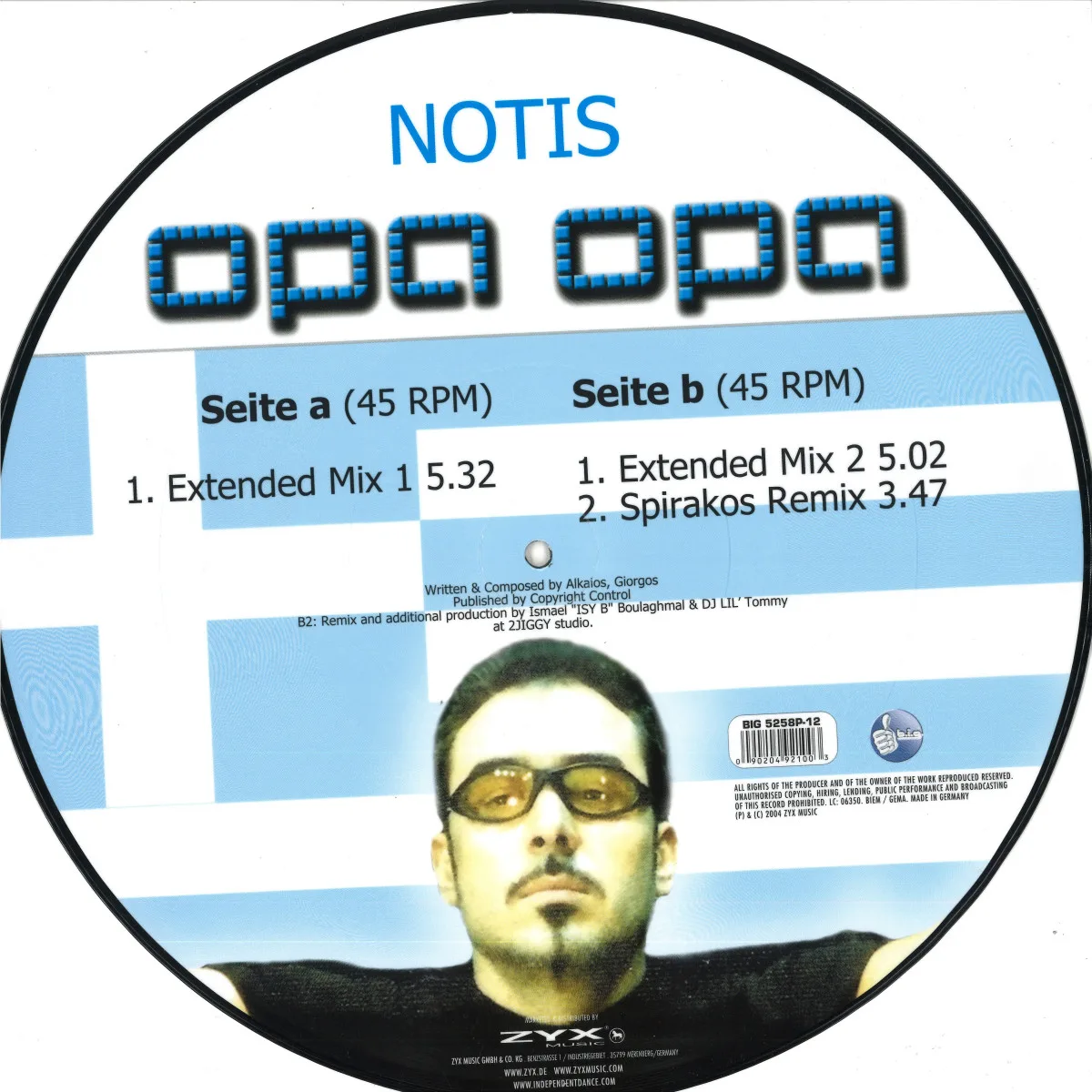 Обратная сторона обложки — Notis — Opa Opa
