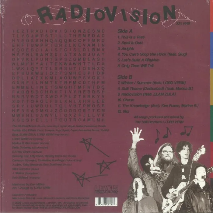 Обратная сторона обложки — The STILL BROTHERS / VERMIN THE VILLAIN — Radiovision