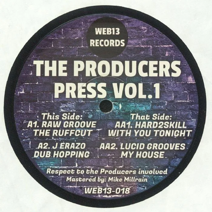 Лицевая сторона обложки — RAW GROOVE / J ERAZO / HARD2SKILL / LUCID GROOVES — The Producers Press Vol 1