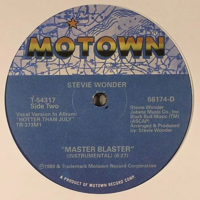 Back cover — Stevie WONDER — Master Blaster