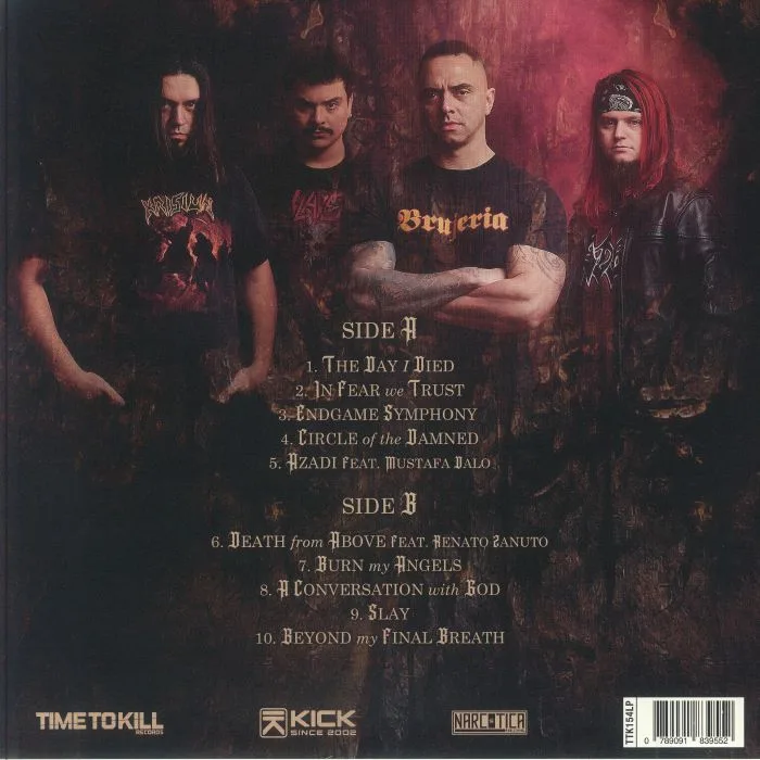 Back cover — The RISEN DREAD — Death From Above