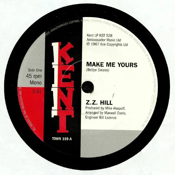 Лицевая сторона обложки — ZZ HILL / PEGGY WOODS — Make Me Yours