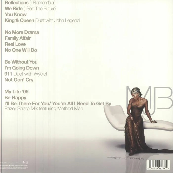 Обратная сторона обложки — Mary J BLIGE — Reflections: A Retrospective (reissue)