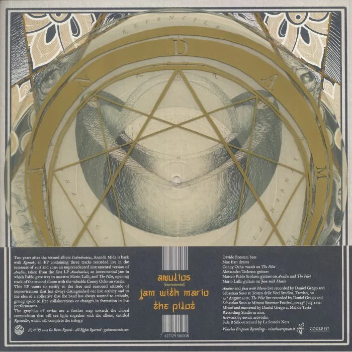 Back cover — ANANDA MIDA — Karnak