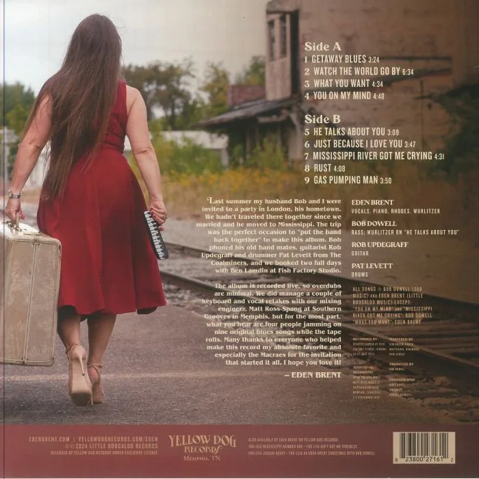 Обратная сторона обложки — Eden BRENT — Getaway Blues