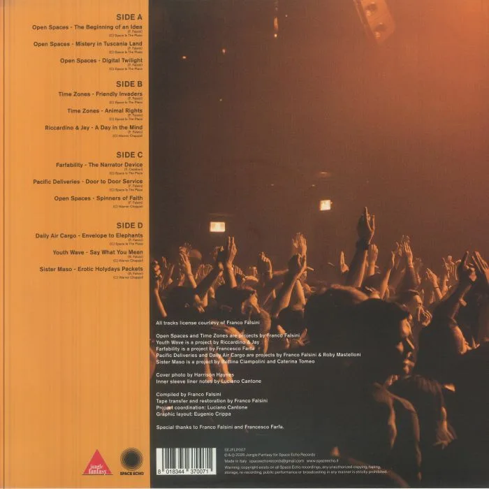 Back cover — VARIOUS — Franco Falsini Presents Echoes Of Italy: The Interactive Test Experience Vol 1