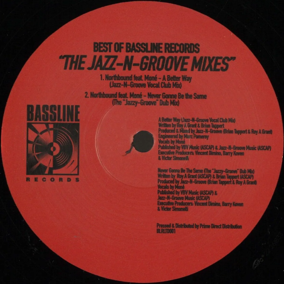 Лицевая сторона обложки — Various — Best of Bassline Records (The Jazz-N-Groove Mixes) EP