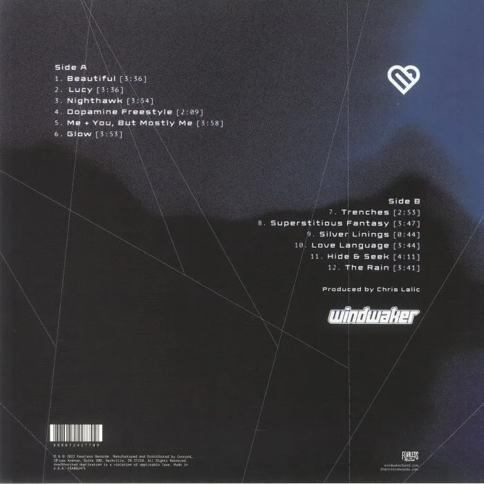 Back cover — WINDWAKER — Love Language