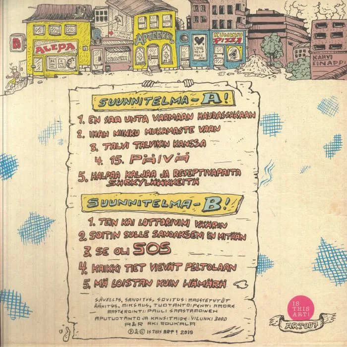 Обратная сторона обложки — MAUSTETYTOT — Kaikki Tiet Vievat Peltolaan