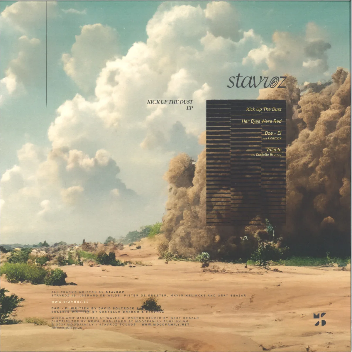 Back cover — Stavroz — KICK UP THE DUST
