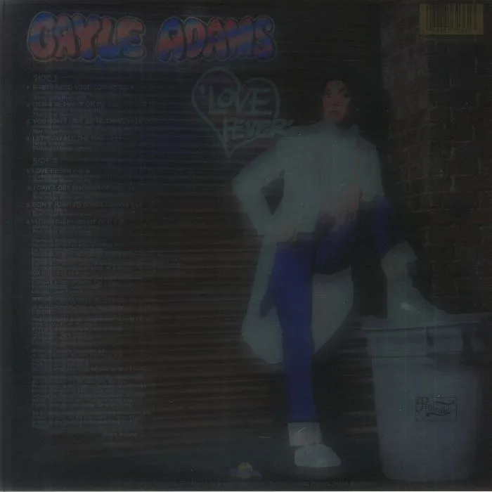 Back cover — Gayle ADAMS — Love Fever (reissue)