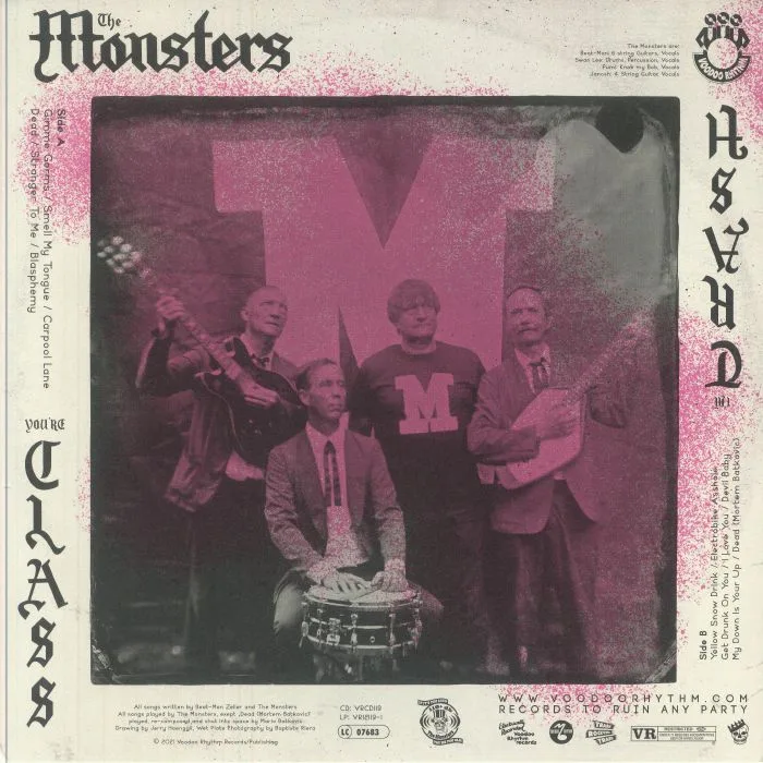 Обратная сторона обложки — The MONSTERS — You're Class I'm Trash