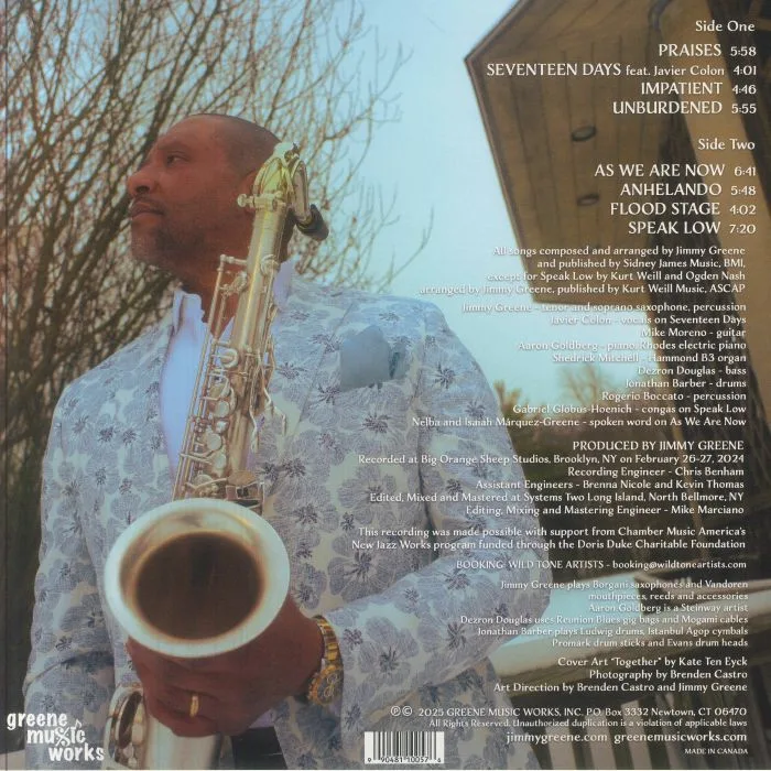 Back cover — Jimmy GREENE — As We Are Now