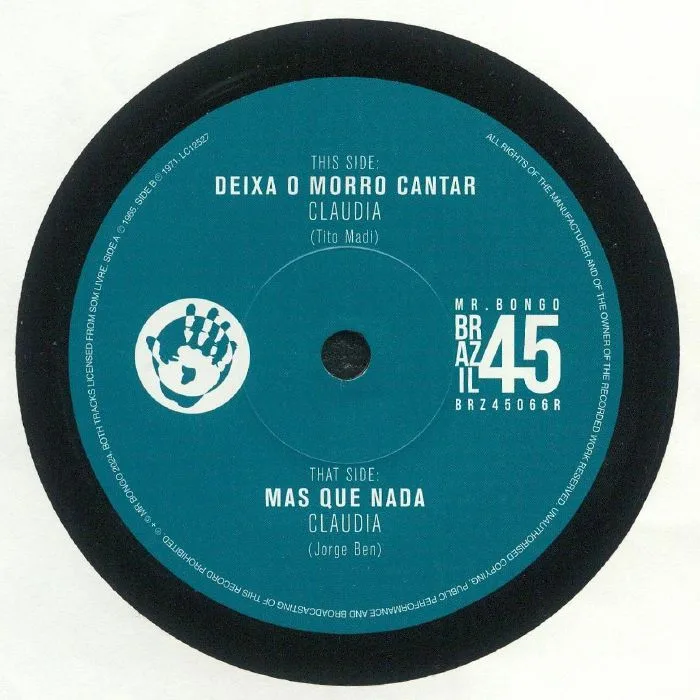 CLAUDIA — Deixa O Morro Cantar (reissue)