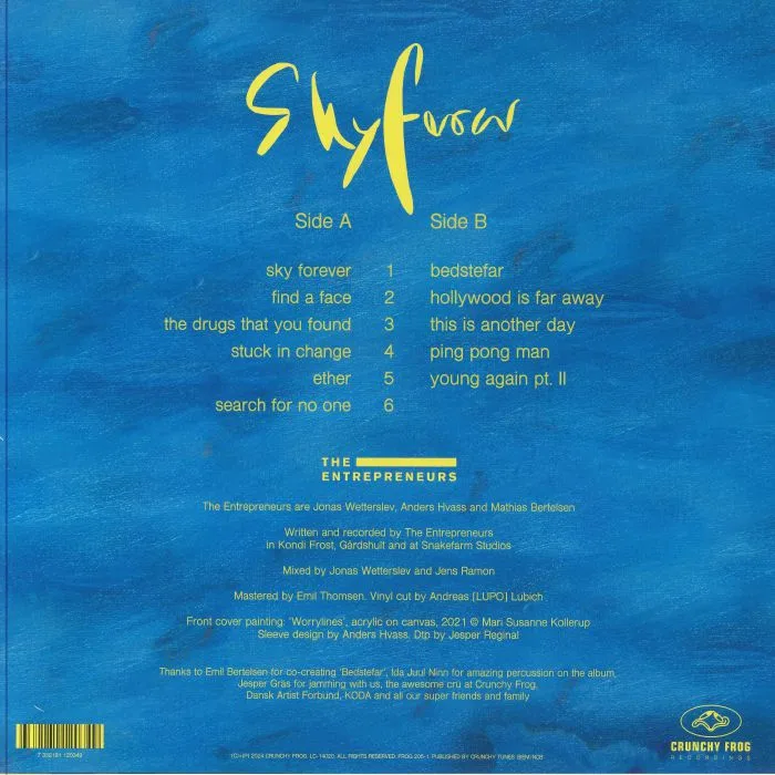 Обратная сторона обложки — The ENTREPRENEURS — Sky Forever