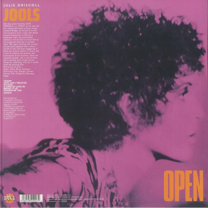 Front cover — Julie DRISCOLL / BRIAN AUGER / THE TRINITY — Open