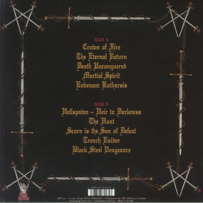 Back cover — VITRIOLIC — Black Steel Vengeance