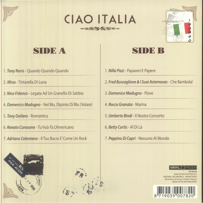Back cover — VARIOUS — Ciao Italia