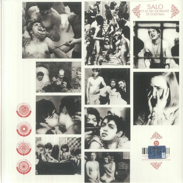Обратная сторона обложки — VARIOUS — Salo Or The 120 Days Of Sodom (Soundtrack) (reissue)