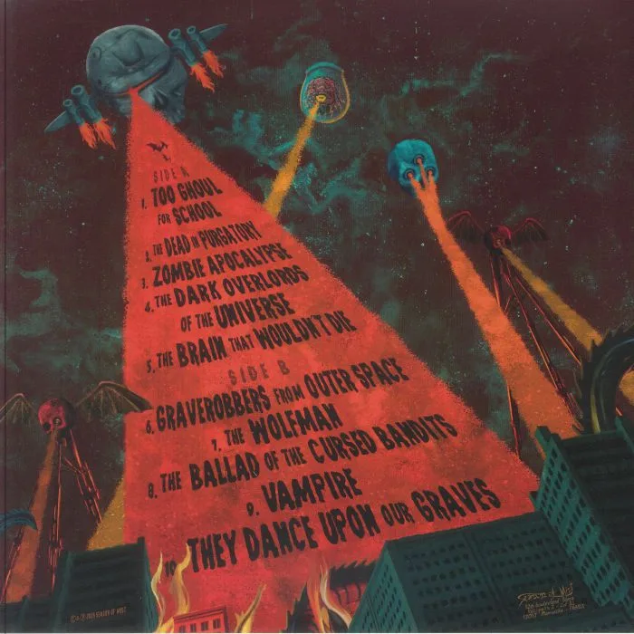 Back cover — The GHOULSTARS — The Dark Overlords Of The Universe