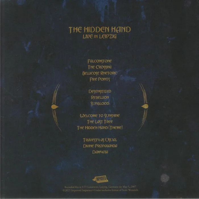 Back cover — The HIDDEN HAND — Live In Leipzig (remastered)