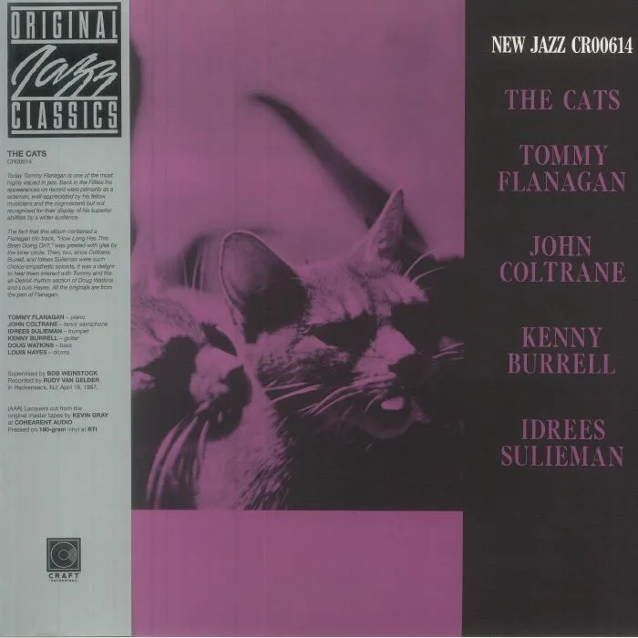 Front cover — Tommy FLANAGAN / JOHN COLTRANE / KENNY BURRELL / IDREES SULIEMAN — The Cats