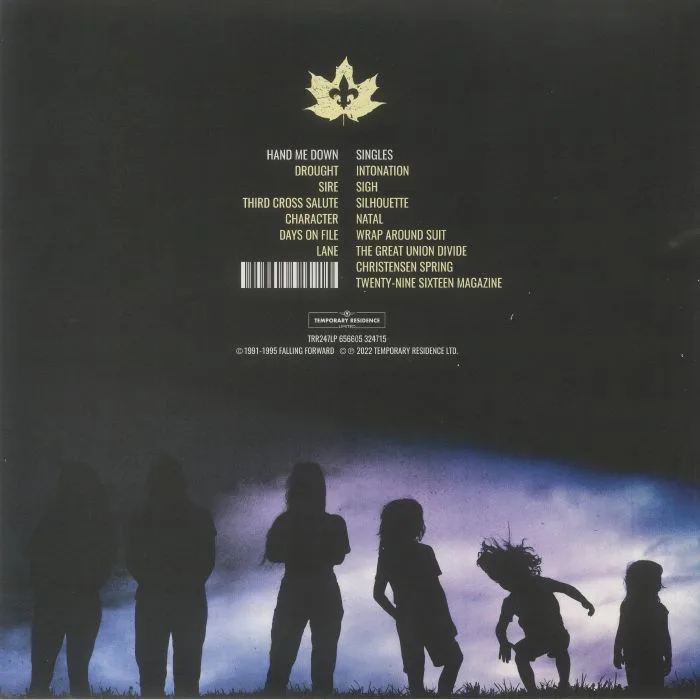 Back cover — FALLING FORWARD — Let These Days Pass: The Complete Anthology 1991-1995 (remastered)