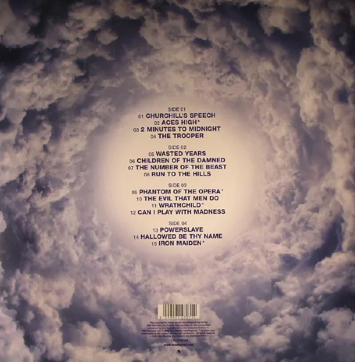 Back cover — IRON MAIDEN — Somewhere Back In Time: The Best Of 1980-1989