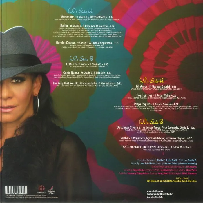 Back cover — SHEILA E — Bailar: Instrumentals