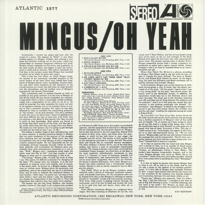 Обратная сторона обложки — Charles MINGUS — Oh Yeah (reissue)