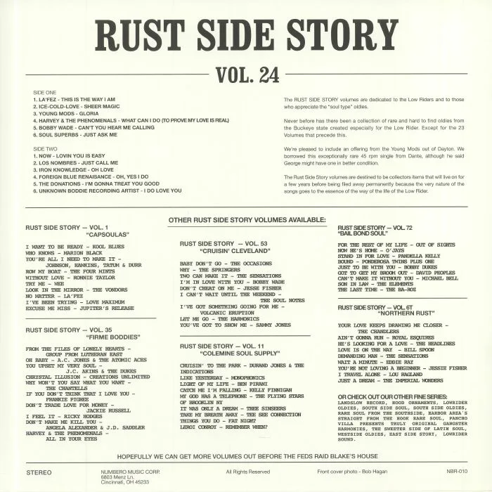 Обратная сторона обложки — VARIOUS — Rust Side Story Vol 24