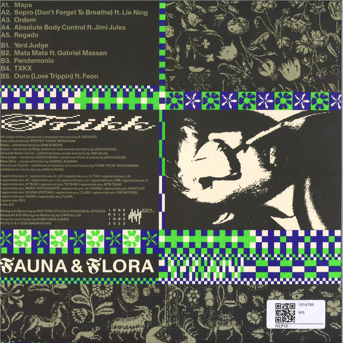 Обратная сторона обложки — Trikk — Fauna & Flora LP
